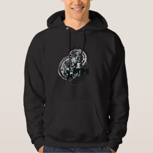 Blauw Lantern Grafisch 4 Hoodie