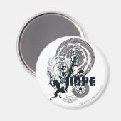 Blauw Lantern Grafisch 4 Magneet (Voorkant / Achterkant)