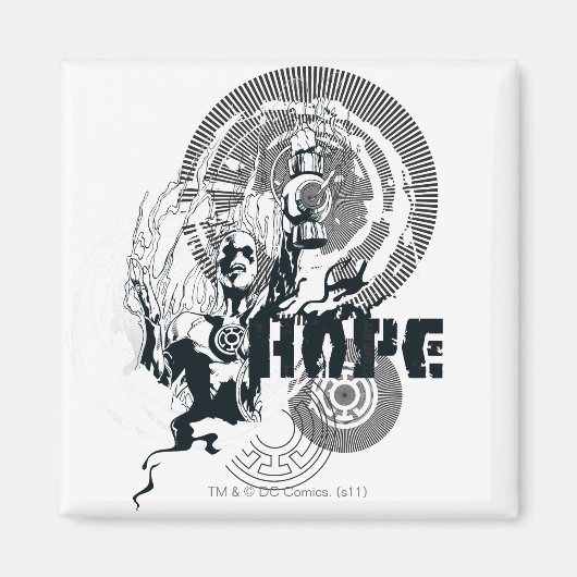 Blauw Lantern Grafisch 4 Magneet (Voorkant)