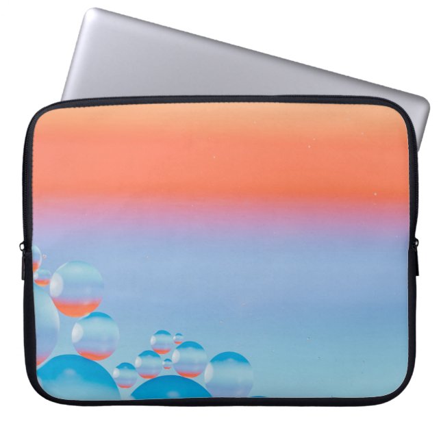 Blauw Laptop Sleeve (Voorkant)