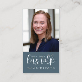 Blauw Laten we Estate Professional bespreken Visitekaartje