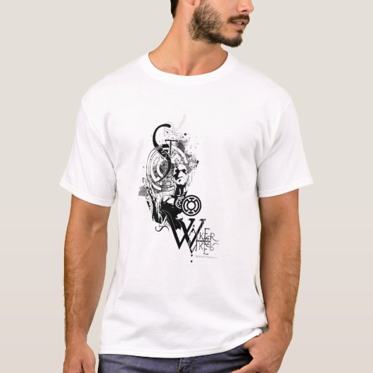 Blauw Latijnse tekening 2 T-shirt (Voorkant)