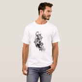 Blauw Latijnse tekening 2 T-shirt (Voorkant volledig)