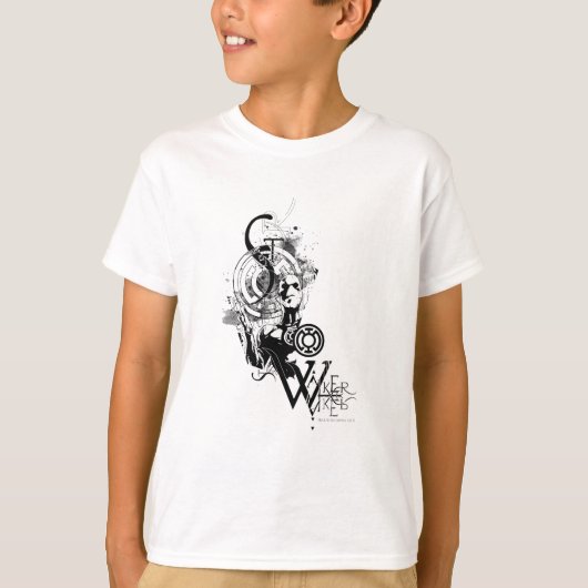 Blauw Latijnse tekening 2 T-shirt (Voorkant)