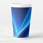 Blauw Latte Mok (Voorkant)