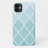 Blauw Latticework, Ombre, Quatrefoil, Trellis Case-Mate iPhone Case (Achterkant)