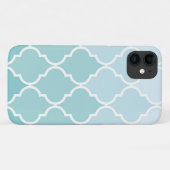 Blauw Latticework, Ombre, Quatrefoil, Trellis Case-Mate iPhone Case (Achterkant (horizontaal))