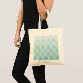 Blauw Latticework, Ombre, Quatrefoil, Trellis Tote Bag (Voorkant (product))