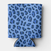 Blauw laurierspatroon blikjeskoeler (Voorkant)