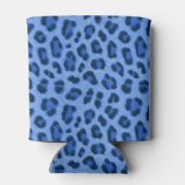 Blauw laurierspatroon blikjeskoeler (Achterkant)
