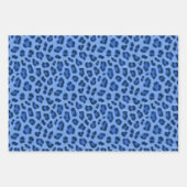 Blauw laurierspatroon inpakpapier vel (Voorkant 2)