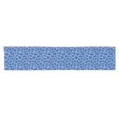 Blauw laurierspatroon korte tafelloper (Horizontaal)
