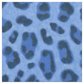 Blauw laurierspatroon stof (Close Up)