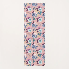 Blauw & Lavendel Bloeit op Blush Yogamat