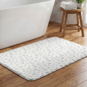 Blauw Lavendel Boho Waterverf Wildbloem Cottage Badmat
