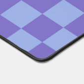 Blauw & Lavendel Checkerboard Patroon Bureaumat (Hoek)