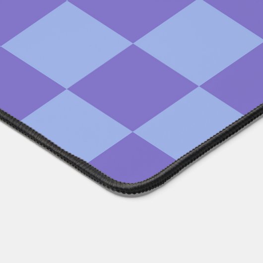 Blauw & Lavendel Checkerboard Patroon Bureaumat (Hoek)