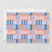 Blauw Lavendel Moderne Gepersonaliseerde Bruidsdou Bedankkaart (Achterkant)