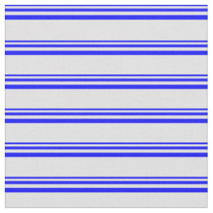 Blauw & lavender gekleurde lijnen/Stripes-patroon Stof