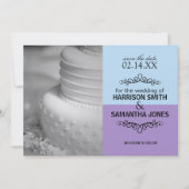 Blauw & lavender sparen de Mededelingen van de Dat Kaart (Voorkant)