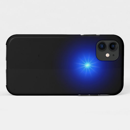 Blauw LED Case-Mate iPhone Case (Achterkant (horizontaal))