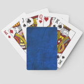 blauw leder abstract pokerkaarten (Achterkant)