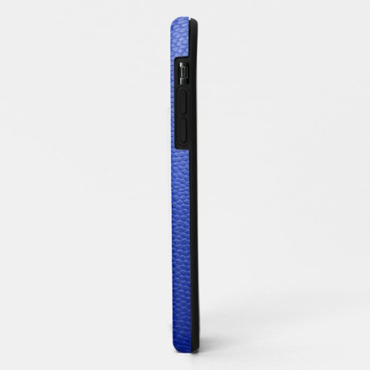 Blauw leder Case-Mate iPhone case (Achterkant/links)