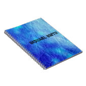 Blauw leder notitieboek (Rechterzijde)