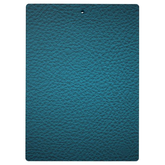 Blauw lederen klembord (Achterkant)