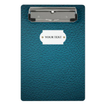 Blauw lederen minikaart