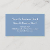 Blauw lederen print Visitekaartjes (Achterkant)