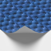 Blauw lederen textuur: luxe achtergrond cadeaupapier (Hoek)