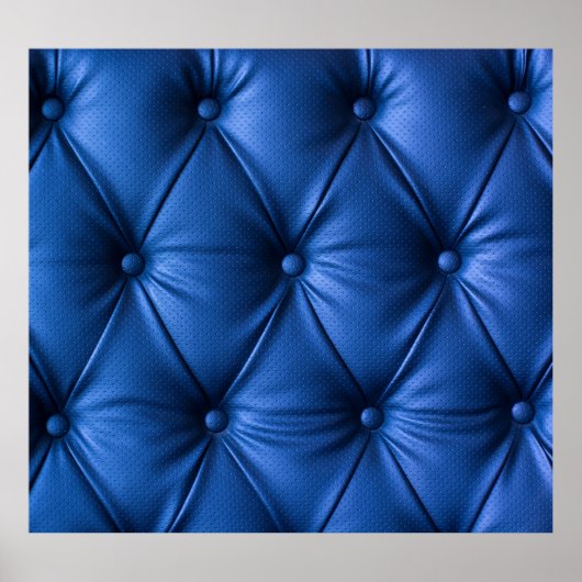 Blauw lederen textuur: luxe achtergrond poster (Voorkant)