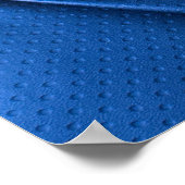 Blauw lederen textuur: luxe achtergrond poster (Hoek)