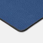 Blauw Leer Mannelijke Gepersonaliseerde Elegante N Bureaumat (Hoek)