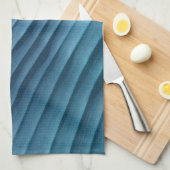 Blauw lef Diagonaal Theedoek (Quarter Fold)