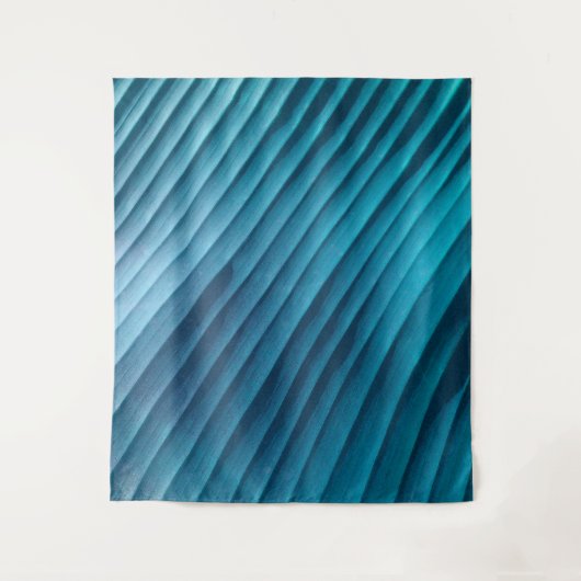 Blauw lef Diagonaal Wandkleed (Voorkant)