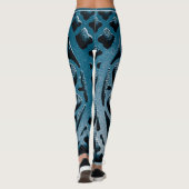 blauw leggings (Achterkant)