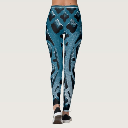 blauw leggings (Achterkant)
