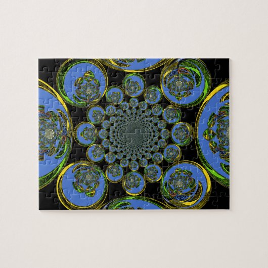  blauw legpuzzel (Horizontaal)