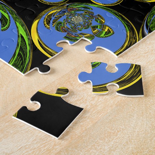 blauw legpuzzel (Zijkant)