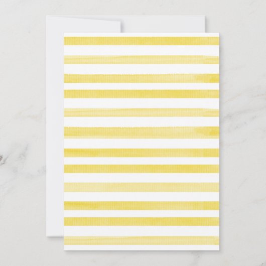 Blauw | Lemon Wreath Main Squeeze Vrijgezellenfees Kaart (Achterkant)