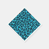 Blauw leopard Fur Spots Pattern Servet (Hoek)