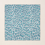 Blauw Leopard Patroon Dierenprint Chiffon Sjaal<br><div class="desc">Trendy Blauw Leopard Patroon Print Chiffon Sjaal. Onderdeel van een collectie.</div>