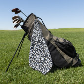Blauw Leopard Print Golf Handdoek (Groen)