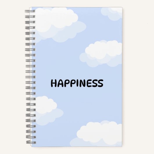 Blauw leuk notitieboek (Voorkant)
