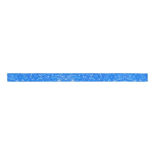 Blauw leuk sparren glitterpatroon grosgrain lint (Voorkant)