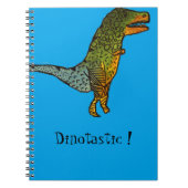 Blauw leuke dinosaurus dinotastisch ! T-Rex kunst  Notitieboek (Voorkant)