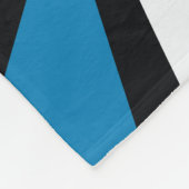 Blauw Leuke Grappige Pinguïn Kwekerij Zwart-wit Fleece Deken (Hoek)