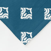 Blauw | LEVENDE LEVENS HIER | Stijlvol  Fleece Deken (Hoek)